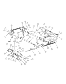 Lift Assembly Diagram and Parts List for M60-KW ROPS-53AH5D8X750-25HP Cub Cadet Lawn Tractor